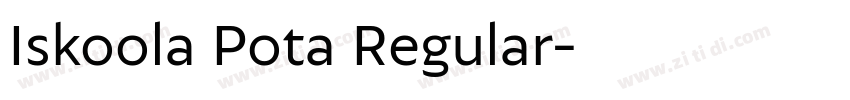 Iskoola Pota Regular字体转换